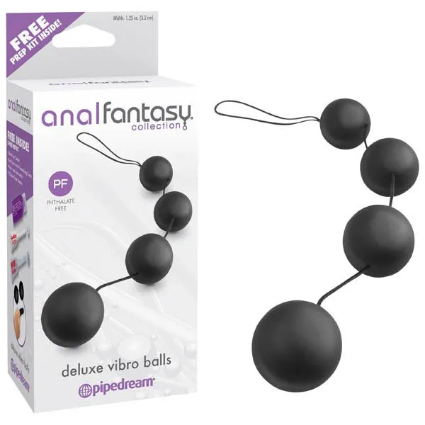 Pipedream Anal Anal Fantasy Collection Deluxe Vibro Balls Black Anal Duo Balls