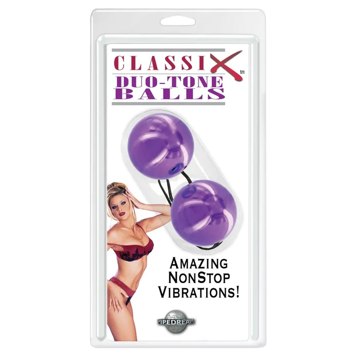 Pipedream Dildos Classix Duo Tone Balls Purple