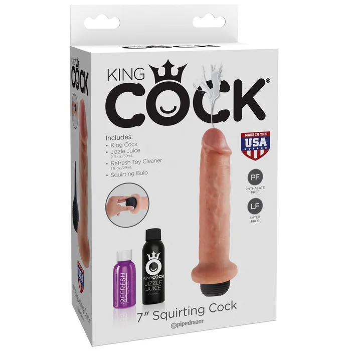 Pipedream Dildos King Cock 7 Squirting Cock Flesh