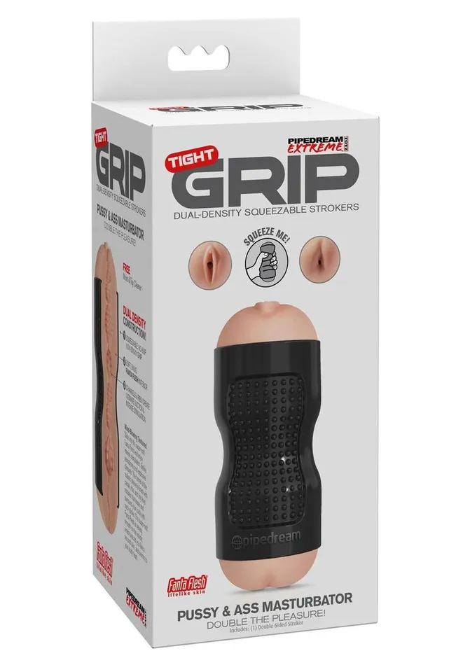 Pipedream Extreme Toyz Male Sex Toys Pipedream Extreme Toyz Tight Grip Pussy and Ass Masturbator Pussy and Butt