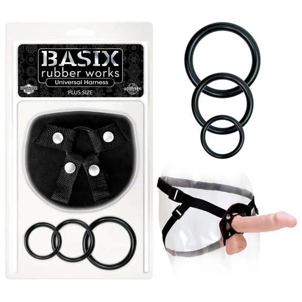 Pipedream Female Sex Toys Basix Rubber Works Universal Harness Plus Size PlusSize StrapOn Harness No Probe Included