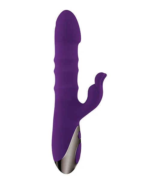 Playboy Pleasure Hop To It Rabbit Vibrator Acai Evolved Novelties INC Vibrators