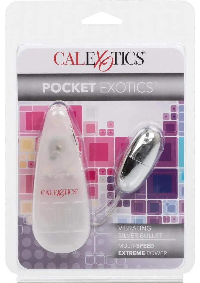 Pocket Exotics Female Sex Toys Pocket Exotics Vibrating Silver Bullet