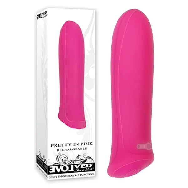 Pretty In Pink Pink 86 cm 34 USB Rechargeable Bullet Evolved Vibrators