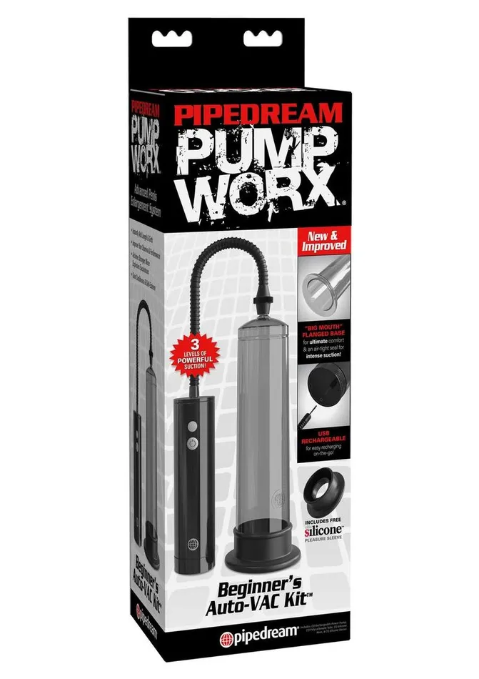 Pump Worx Beginners AutoVac Penis Pump Kit Pump Worx Male Sex Toys