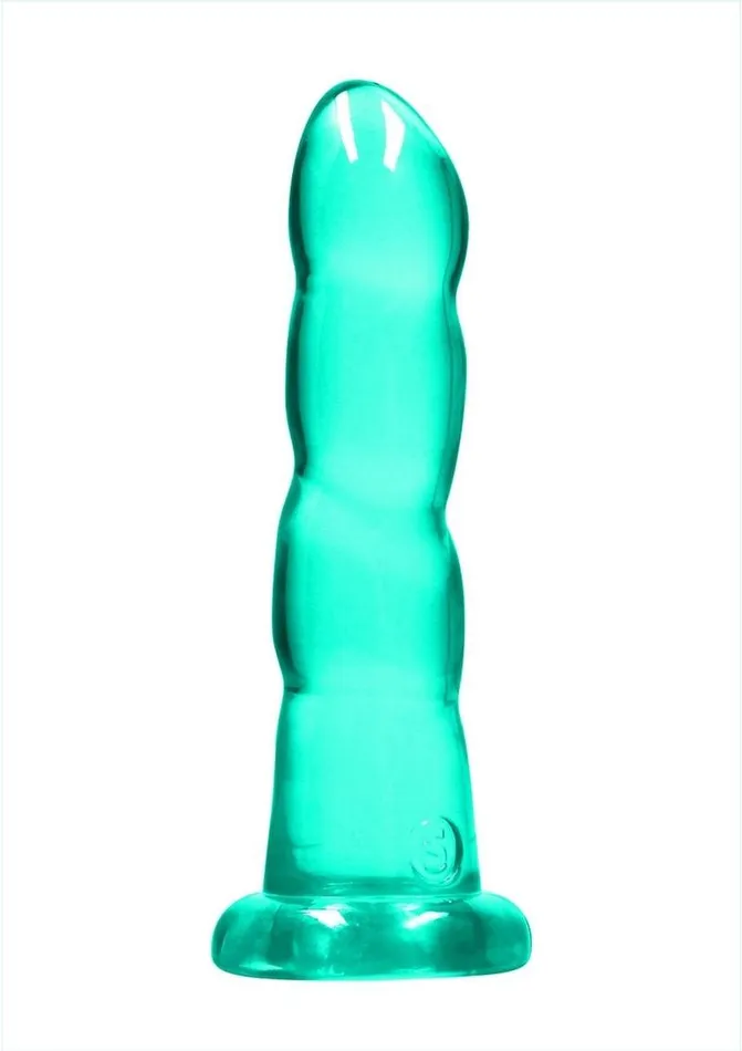 Real Rock Female Sex Toys Realrock Crystal Clear Dildo with Suction Cup