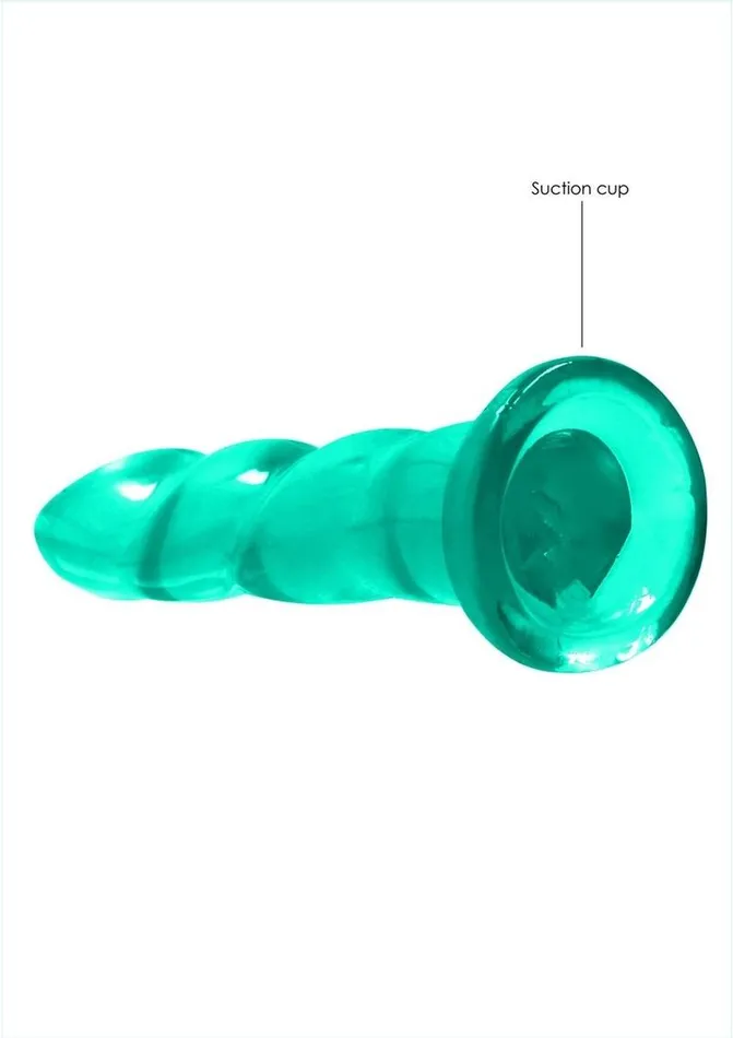 Real Rock Female Sex Toys Realrock Crystal Clear Dildo with Suction Cup