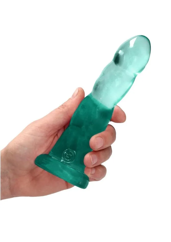 Real Rock Female Sex Toys Realrock Crystal Clear Dildo with Suction Cup