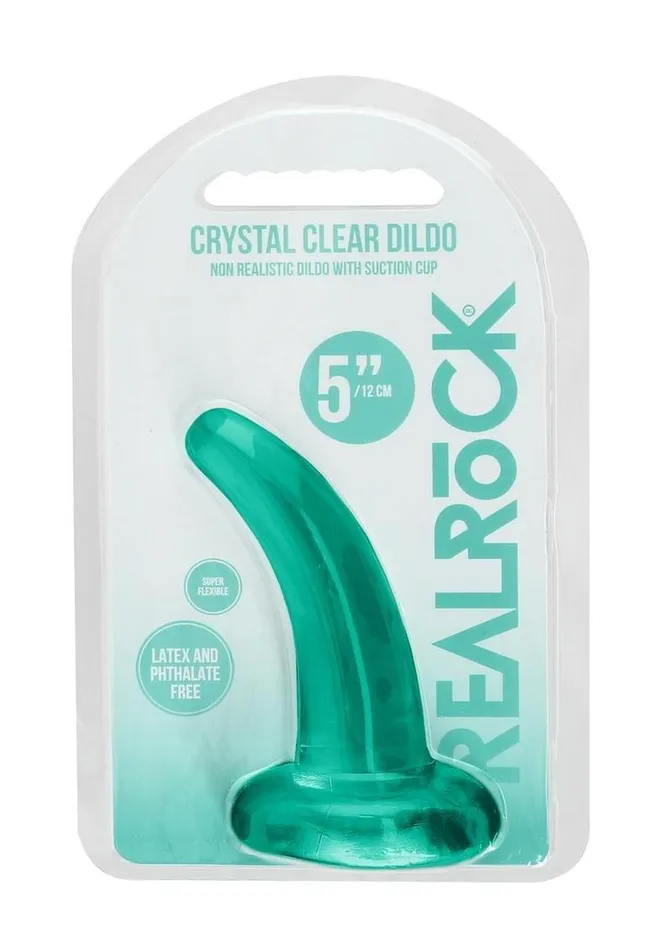 Real Rock Female Sex Toys Realrock Crystal Clear Dildo with Suction Cup