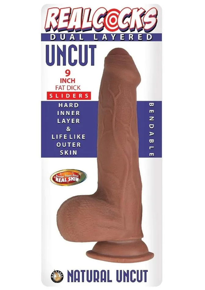 Realcocks Realcocks Dual Layered Uncut Slider Fat Dick Dildo Dildos