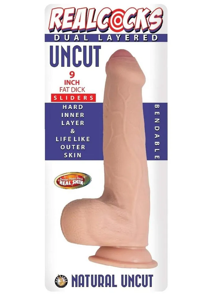 Realcocks Realcocks Dual Layered Uncut Slider Fat Dick Dildo Dildos