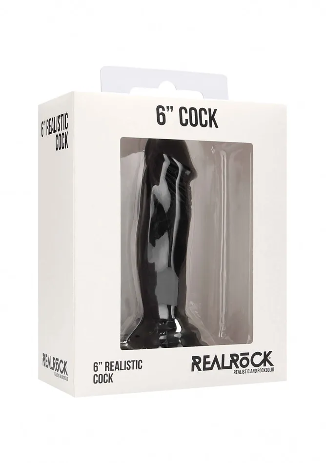 Realistic Cock 6 Black Shots RealRock Dildos