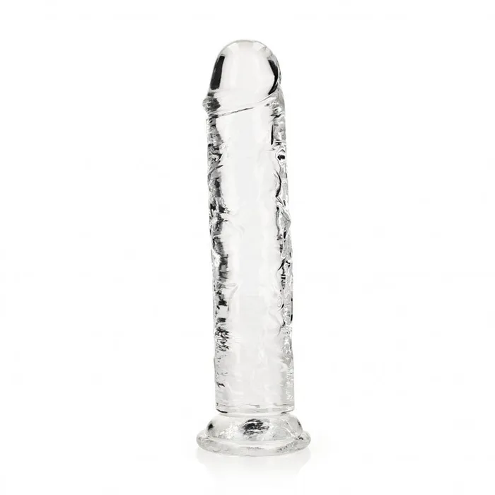 REALROCK 25 cm Straight Dildo Clear Clear 25 cm 10 Dong Shots Toys Dildos