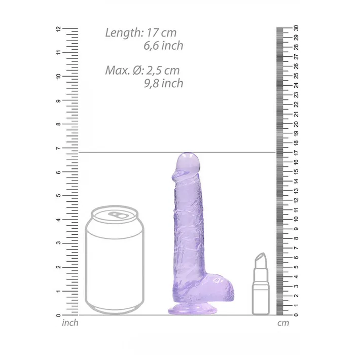 RealRock 6 Realistic Dildo With Balls Purple 152 cm Dong Shots Toys Female Sex Toys