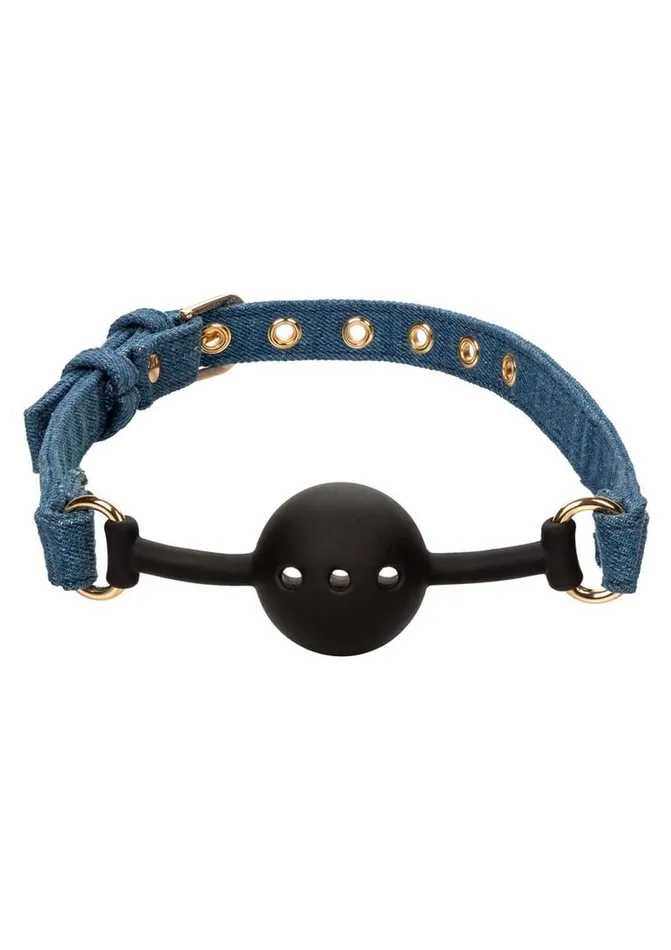 Ride Em Premium Denim Collection Ball Gag Ride em Male Sex Toys