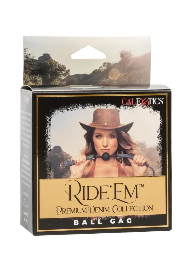 Ride Em Premium Denim Collection Ball Gag Ride em Male Sex Toys