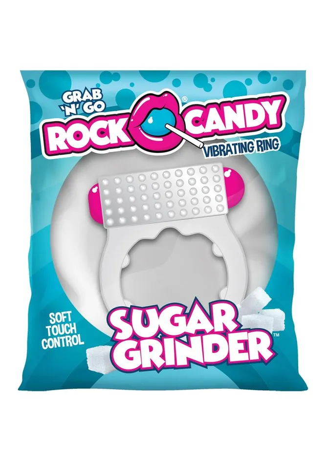 Rock Candy Sugar Grinder Vibrating Cock Ring Rock Candy Toys Couples