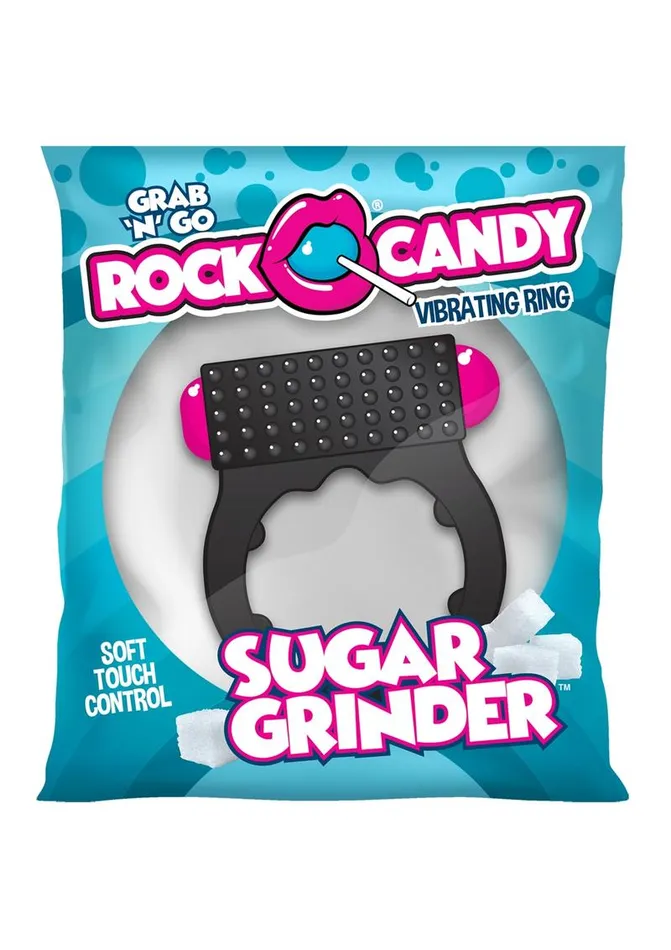 Rock Candy Sugar Grinder Vibrating Cock Ring Rock Candy Toys Couples