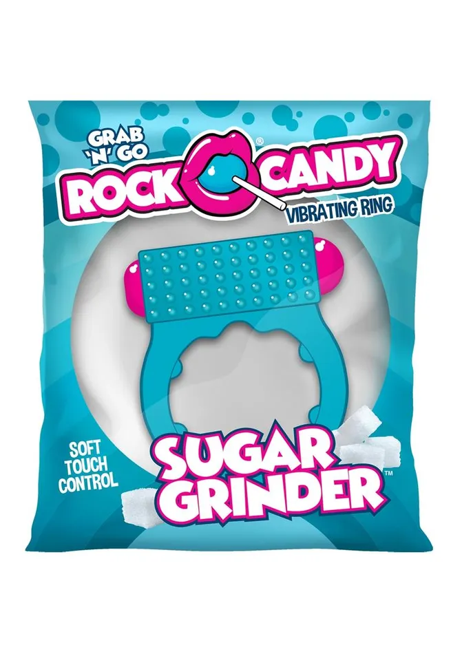 Rock Candy Sugar Grinder Vibrating Cock Ring Rock Candy Toys Couples