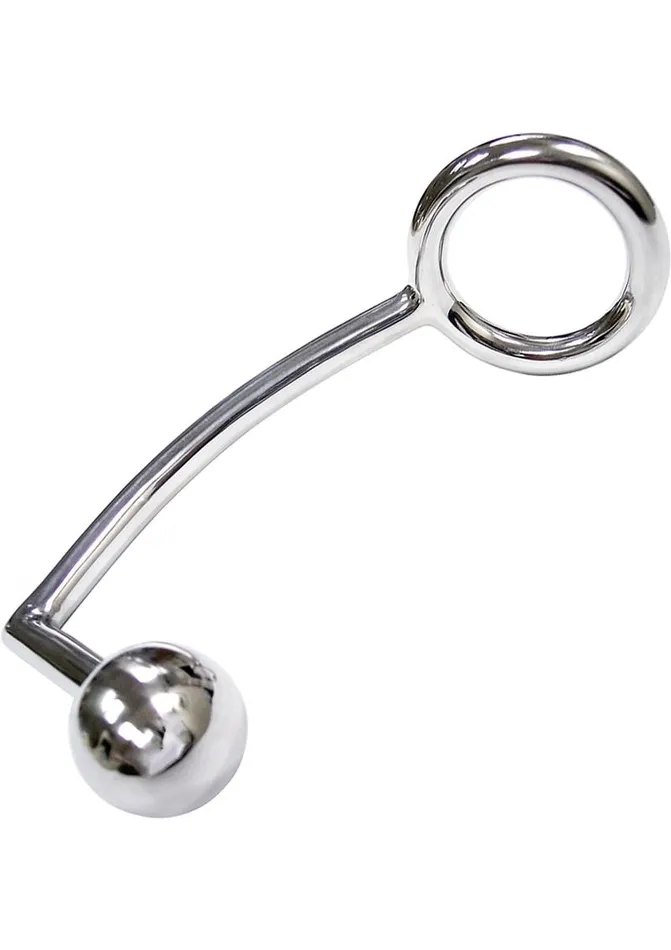 Rouge Male Sex Toys Rouge Stainless Steel Cock Ring with Anal Probe