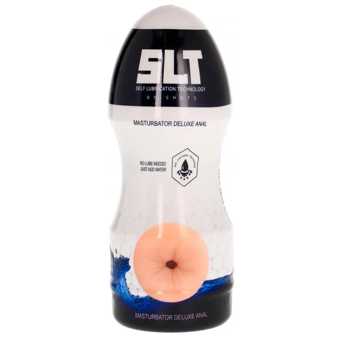 Self Lubrication Deluxe Anal Can Masturbator Flesh Color SHOTS Shots SLT Male Sex Toys