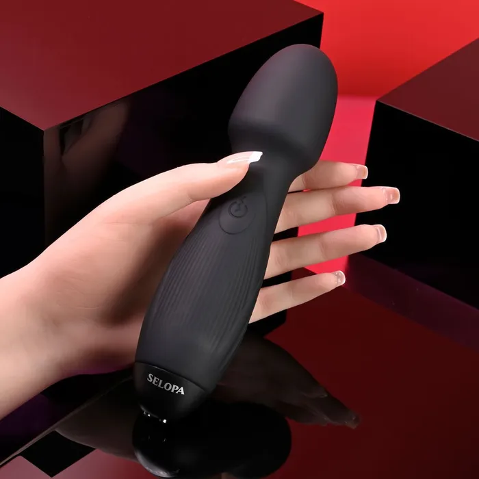 Selopa Vibrators Selopa POWER TRIP Black 188 cm USB Rechargeable Massage Wand