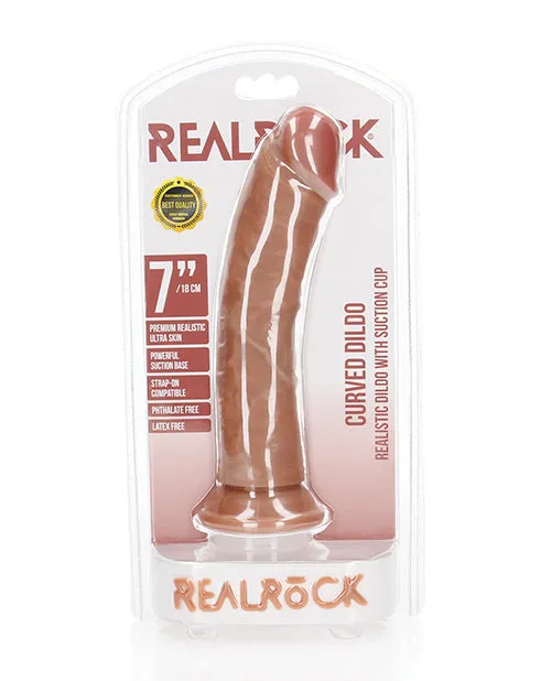 Shots Realrock Realistic 7 Curved Dildo Shots America LLC Dildos