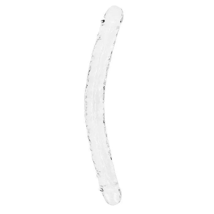 Shots Toys Dildos REALROCK 45 cm Double Dong Clear Clear 45 cm 18 Double Dong