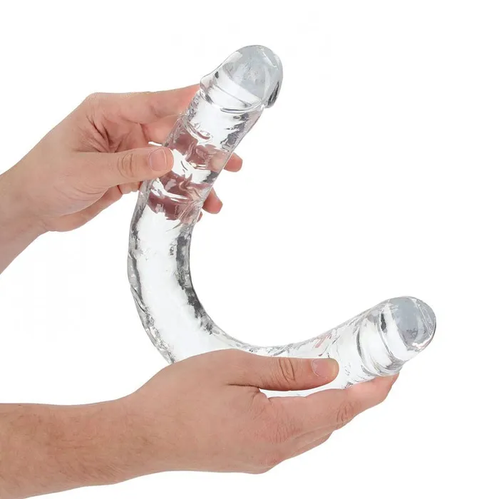 Shots Toys Dildos REALROCK 45 cm Double Dong Clear Clear 45 cm 18 Double Dong