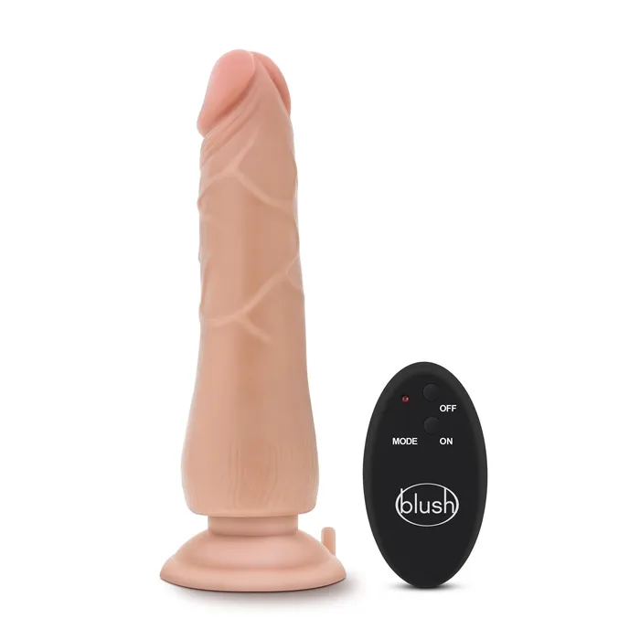 Silicone Willys 9 Inch 10 Function Wireless Remote Silicone Dildo Blush Novelties Anal