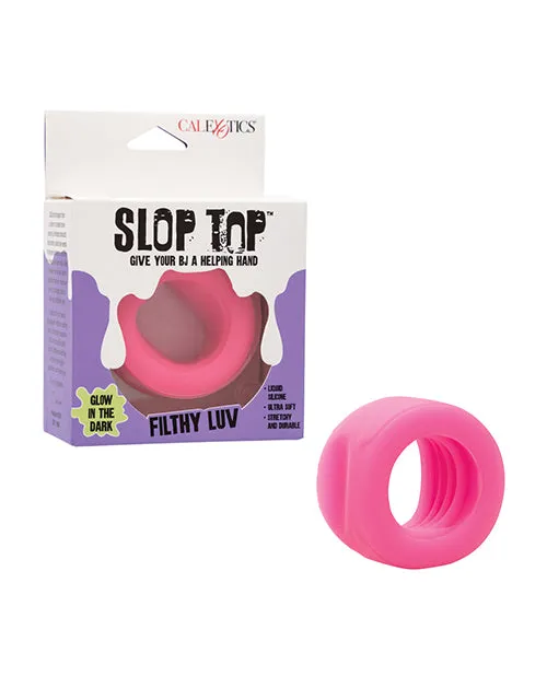 Slop Top Glow in the Dark Filthy Luv Stroker Pink California Exotic Novelties Male Sex Toys