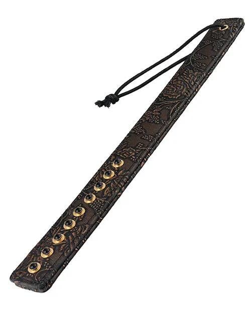 Spartacus Spartacus Paddle wGems Brown Floral Print Vibrators