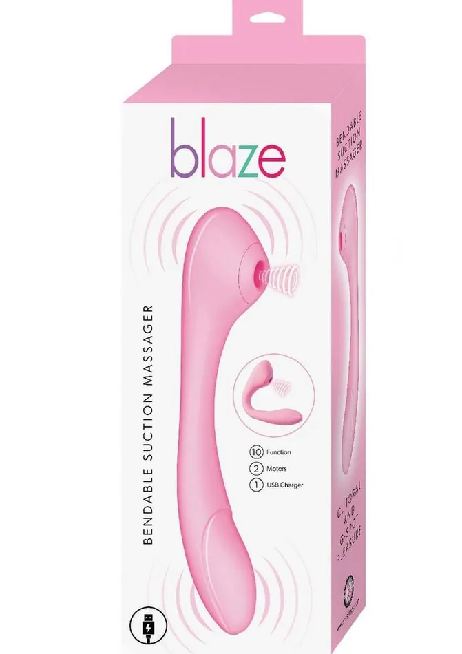 The Beat Female Sex Toys Blaze Bendable Suction Rechargeable Silicone Massager