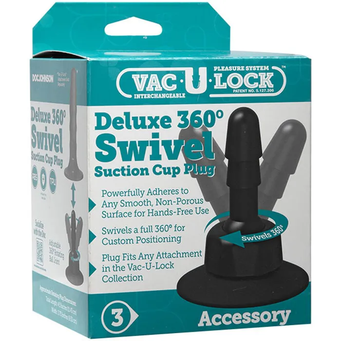 VacULock Deluxe 360 Swivel Suction Cup Plug Doc Johnson Dildos