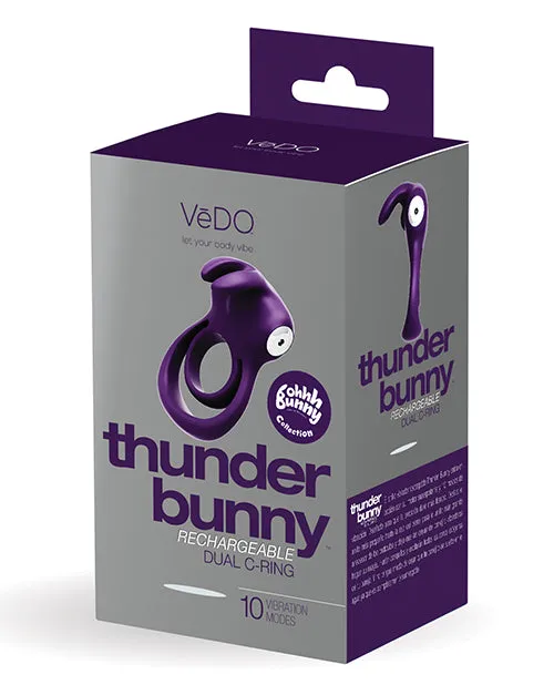 Vedo Thunder Rechargeable Dual Ring Savvy Co Vibrators