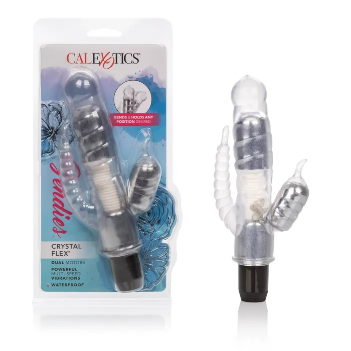 Vibrators California Exotic Waterproof Crystal Flex Vibrator