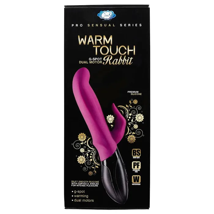 Vibrators Cloud 9 Warm Touch Rabbit Purple Black Cloud 9