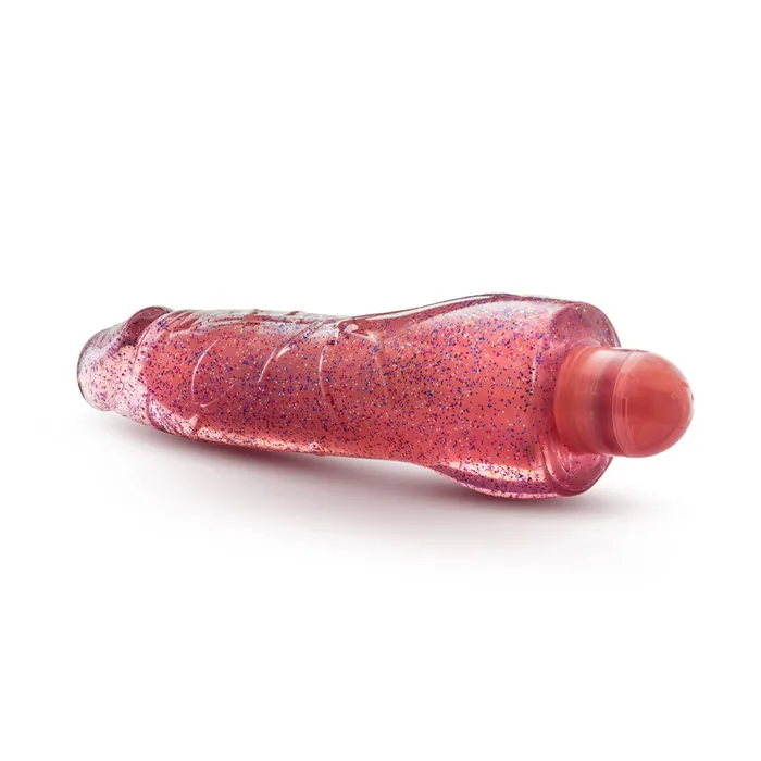 Vibrators Glow Dicks Molly Glitter Vibrator Pink Blush Novelties