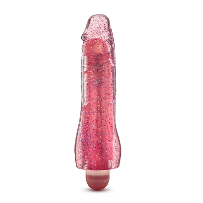 Vibrators Glow Dicks Molly Glitter Vibrator Pink Blush Novelties