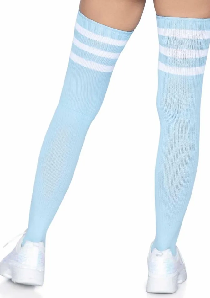 Vibrators Leg Avenue Athlete Thigh High 3 Stripe Top Leg Avenue