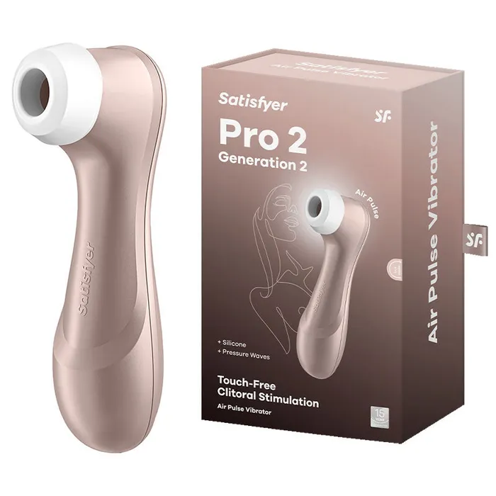 Vibrators Satisfyer Satisfyer Pro 2 Rose Gold TouchFree USBRechargeable Clitoral Stimulator