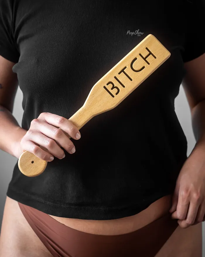 Vibrators Spartacus BITCH Wood Paddle Zelkova