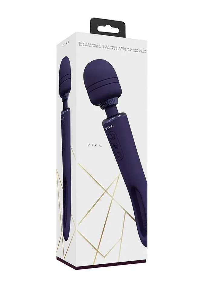 Vive Kiku Rechargeable Double Ended Wand with GSpot Stimulator Vive by Shots Female Sex Toys