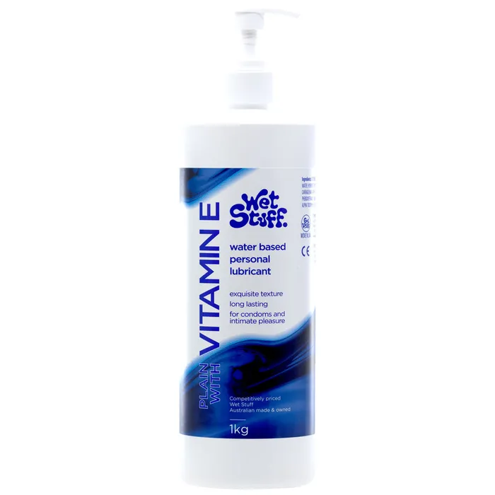 Wet Stuff Lubricants Wet Stuff Plain Water Based Lubricant with Vitamin E 1 kg Bottle