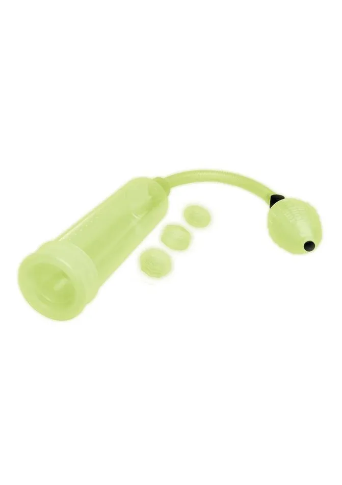 WhipSmart Glow In The Dark Penis Pump and Stamina Cock Ring Whipsmart Male Sex Toys