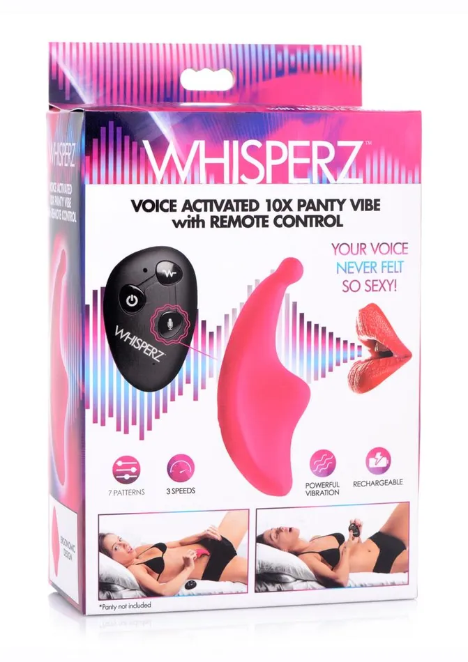 Whisperz Female Sex Toys Whisperz Voice Activated 10x Panty Vibe with Remote Control