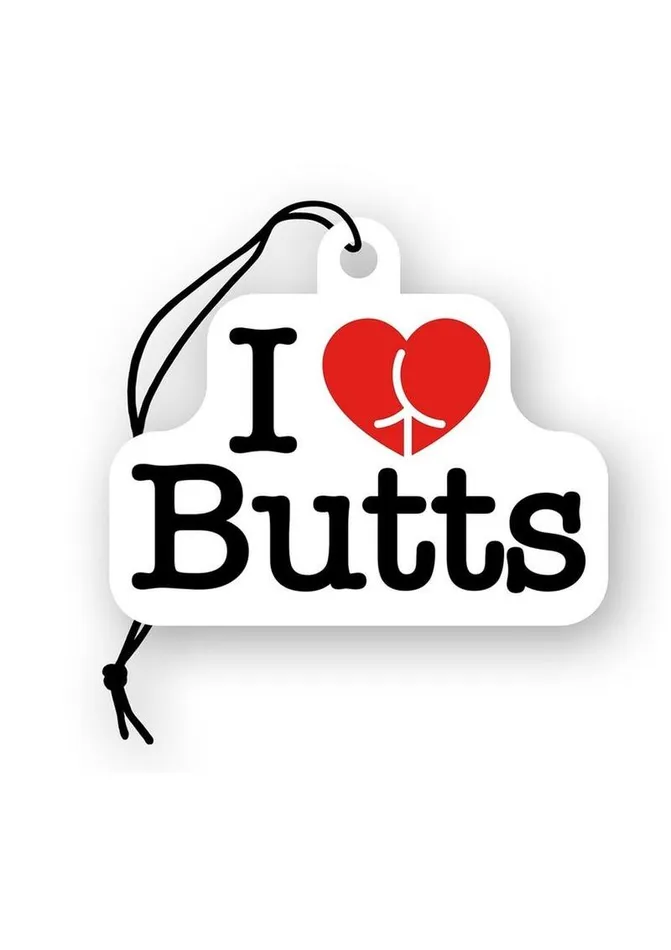 WoodRocket Vibrators I Love Butts Air Freshener