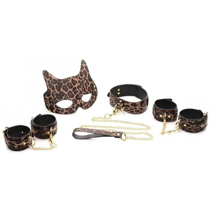 XR Brands Couples Master Series Wild Sex Leopard 7 Piece Bondage Set