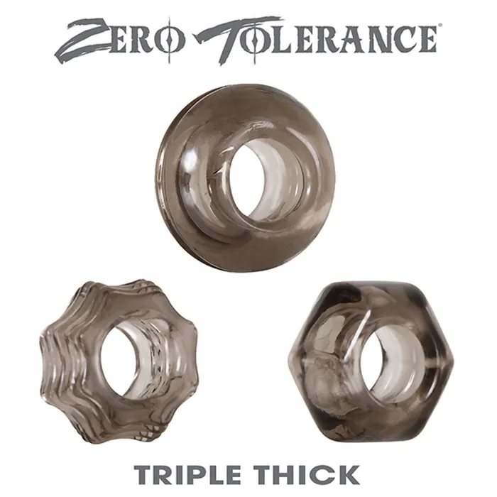 Zero Tolerance Triple Thick Cockrings Vibrators